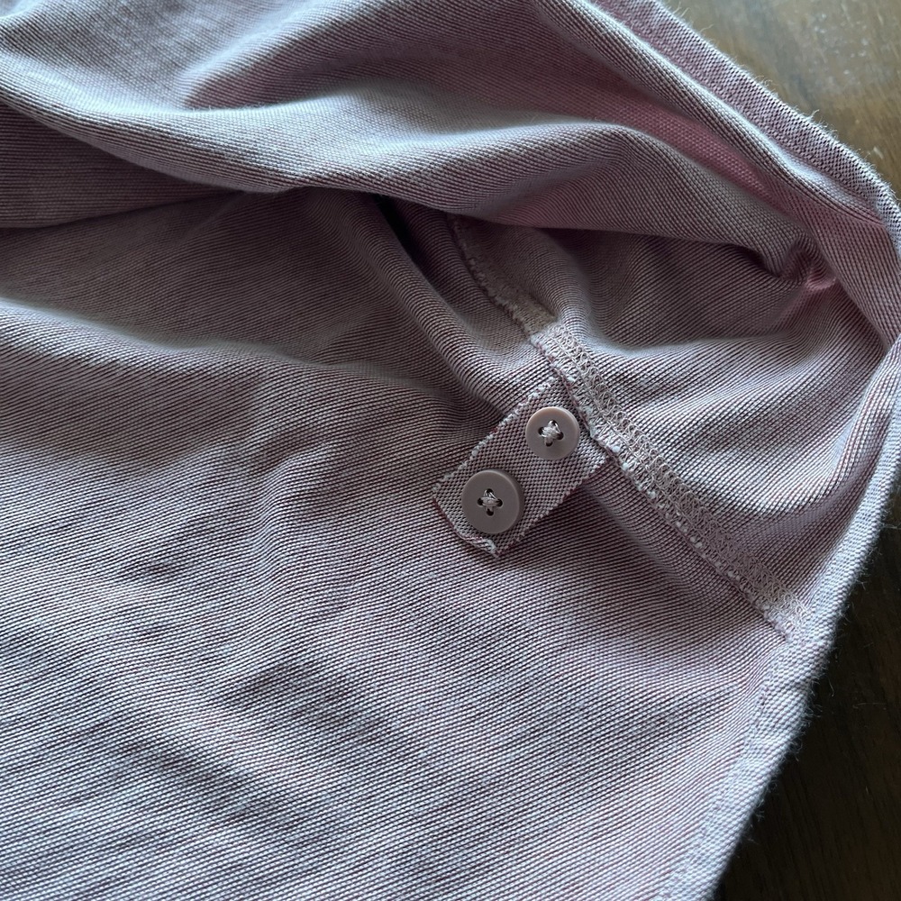 Lululemon Commission Button Down Long Sleeve Shirt Light Pink - L - Picture 6 of 11